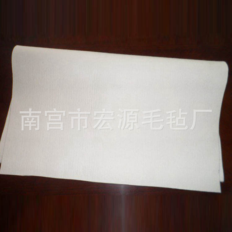 可背胶抛光耐磨吸油工业羊毛毡
