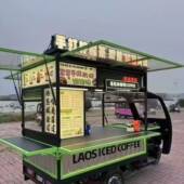 电动三轮摆摊三轮车多功能餐车商用早餐流动烧烤炸串小吃专用夜市