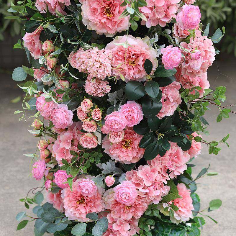 玫瑰花仿真门拱装饰婚HFH礼景拍背摄拱门酒店展示布置假花拱门花