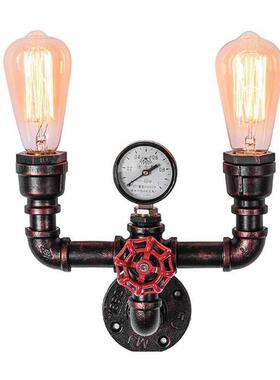 跨欧美式复古工业风铁餐厅吧过道墙壁装饰床头管创意境酒水96179