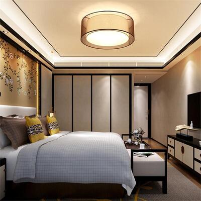 国新Lighting中客式吸顶灯现代厅正方形全光谱卧室馨书房餐厅中风