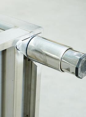 不锈钢拉房门工ZGP作厨操台作面储物柜切菜桌台子带拉门案板支持