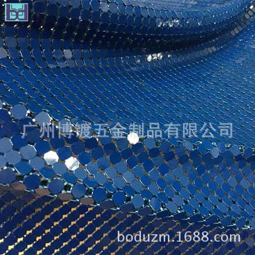 博镀厂家尺寸铝网片PP02属铝片网金装饰布金属网帘隔断帘