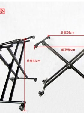 立扬琴架带滑琴轮可立折叠式可移动WDB站式杨琴演奏架扬架