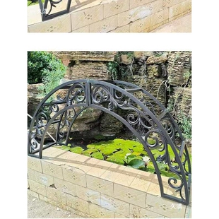 户外铝合金拱门爬藤架庭院门头别墅花园门洞顶部拱形架子门垛门顶