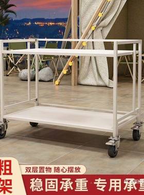 粉摊位淀F44330小车夜市移动肠烧烤子可摆摊推折叠桌出地小吃架轮