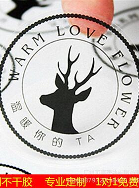 1*6M生PVC透M明不干胶产QWN日期0数字贴制作