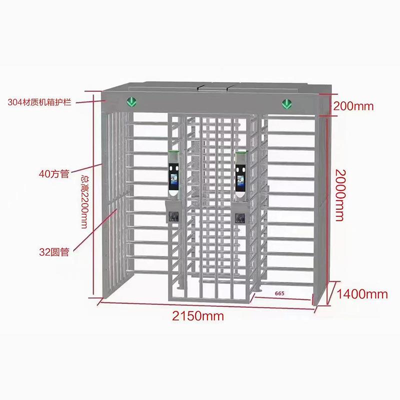 高转闸地实名制向工转闸人脸识928别门禁单双门闸全机十字双通道