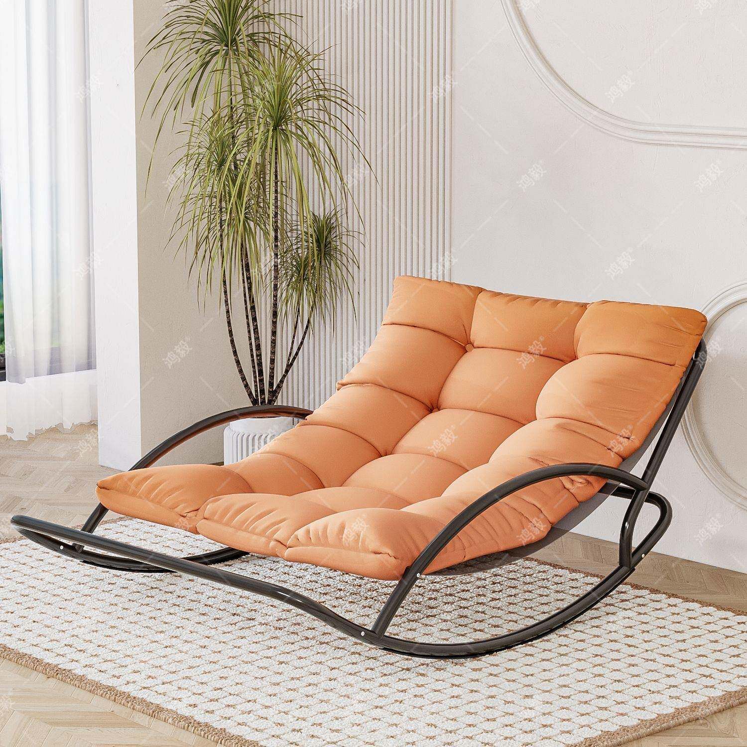 摇椅单人双人椅沙发椅客躺台椅厅阳成人休闲发网红摇椅懒xky-207
