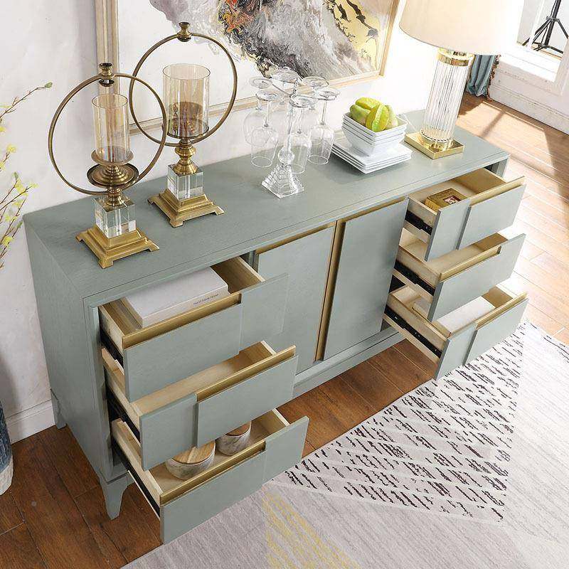 美式轻DFH-8975奢桦用木玄柜现代简约家关厅靠墙门隔断柜储物收纳