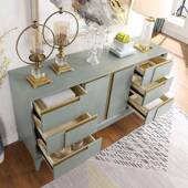 美式 轻DFH 8975奢桦用木玄柜现代简约家关厅靠墙门隔断柜储物收纳