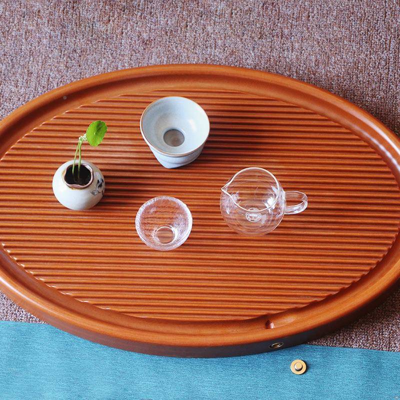 厂家供电椭圆茶BJYX-22盘简约家用电木木水式托盘排两款可选多种