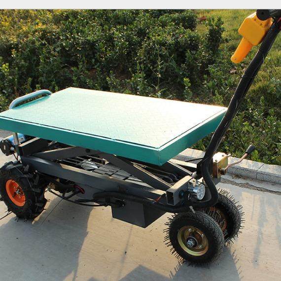 山东家厂电动手推货909车电动蔬菜大棚搬运车动平板车电装卸沙石