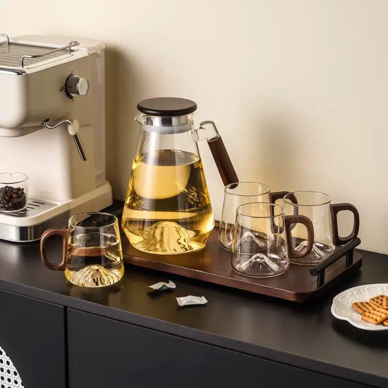 中古冷水壶耐高温可明火加热扎壶凉水杯茶杯大容量玻璃凉水壶家用