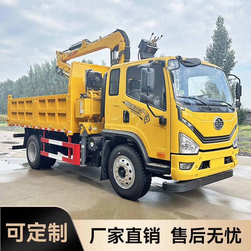 蓝牌随车抓农用黄牌抓木机四驱园林建筑抓甘蔗毛竹抓钢铁运输车