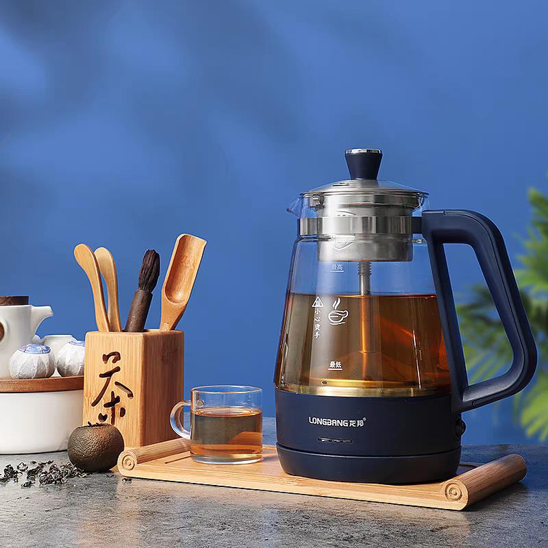 龙邦煮茶器自动泡茶炉家用红茶壶蒸汽烧水壶迷你养生壶蒸煮茶壶保