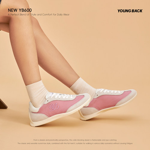 YOUNGBACK复古厚底德训女鞋