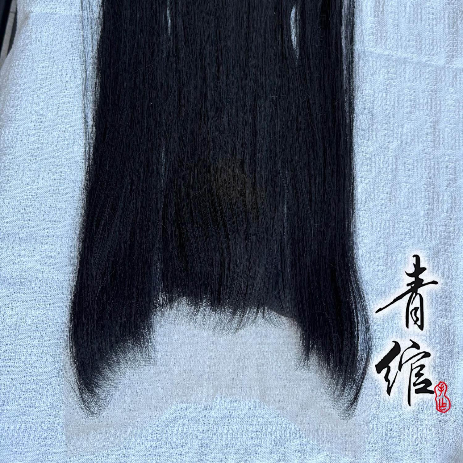 影视蕾丝现代古风手织假发美人尖隐形发际线贴补发片网红浏海片