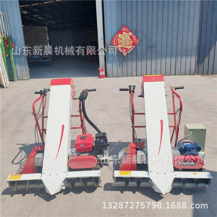 双口袋收粮装袋机 水稻自动扒料机蛟龙式汽油装袋机