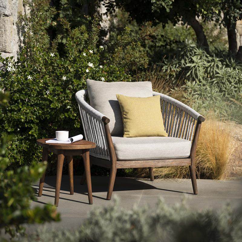 户外沙发庭院别墅露天绳编藤椅阳台设计师花园休闲柚木桌椅家具,住宅家具,户外沙发,淘宝优惠券,粉丝福利购,淘宝优惠卷