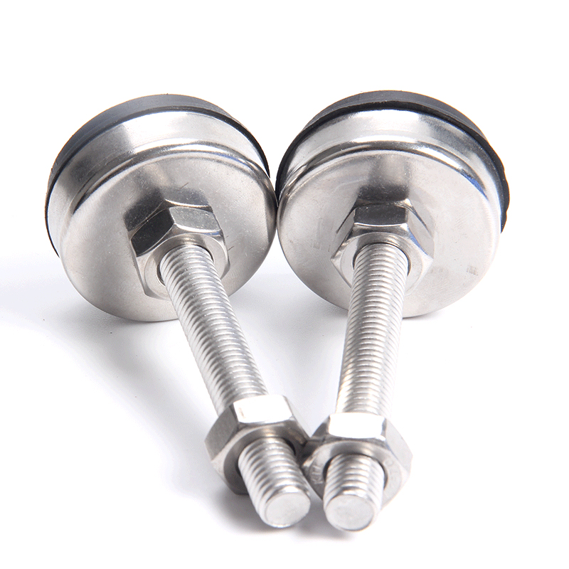 调整块不锈钢水平调节脚座 KC-1280-0-1-2-3-4-5-EP-UL E-2 3脚轮