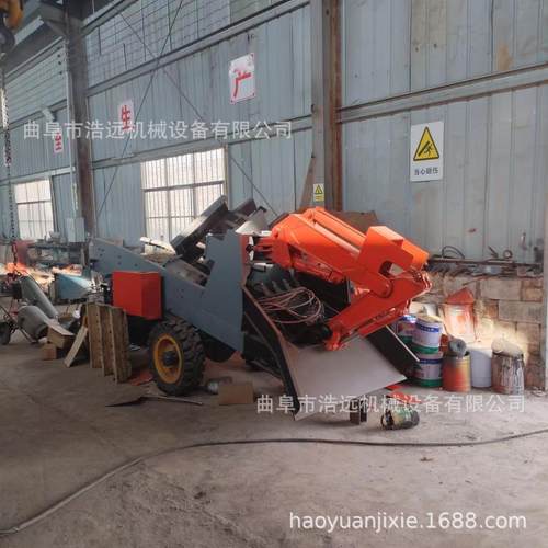 轮胎式四驱煤矿扒渣机现货河北金矿运输矿石渣土扒料机图片