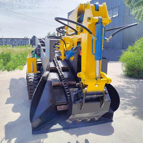 ZWY60型轮式刮板扒渣机 实心轮胎 高刮板不易滑料 多路阀操作