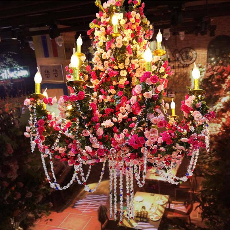 音乐餐吧酒吧植物吊灯宴会厅大厅主灯烧烤店主题餐厅灯具工业风