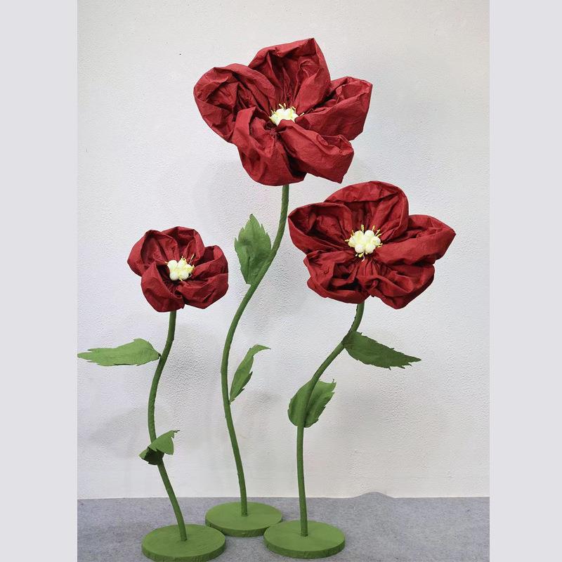 婚庆道具仿真花泡泡花纸花橱窗装饰摆件T台路引婚礼场景布置花艺