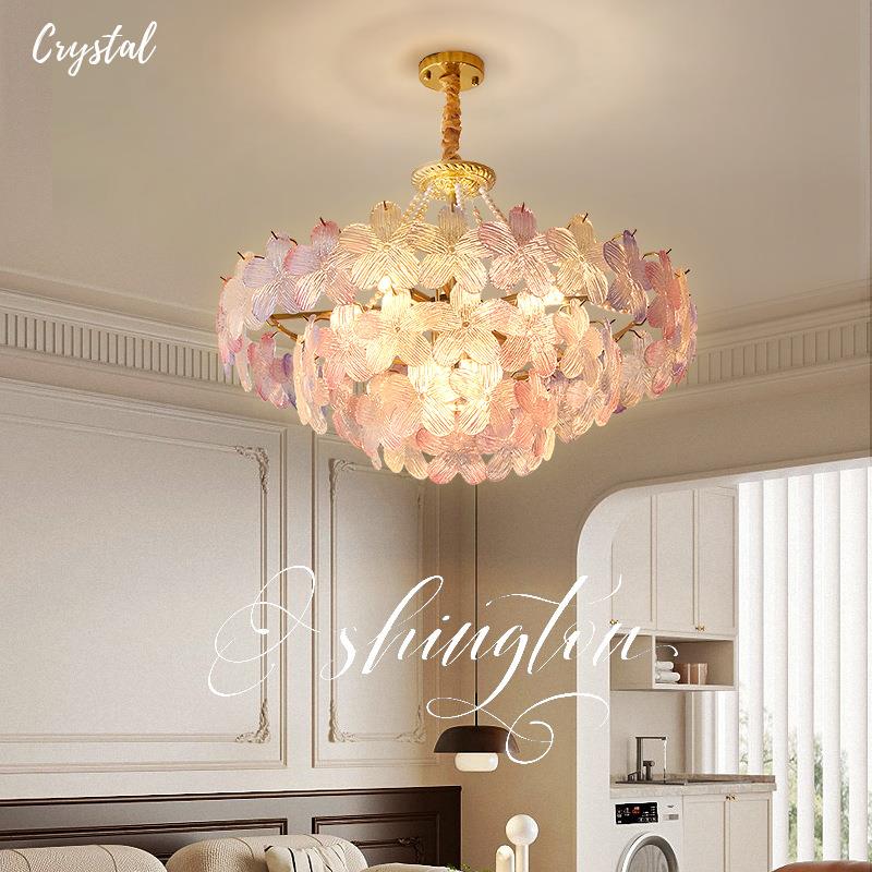 法式客厅水晶吊灯复古意式轻奢别墅大厅灯设计师款创意高档餐厅灯