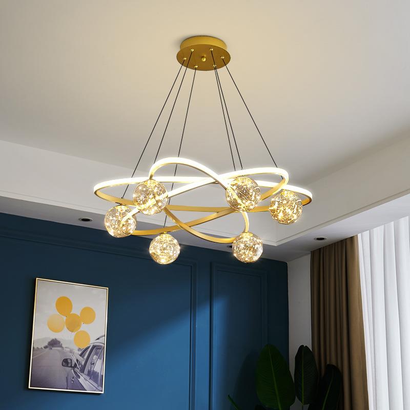 高端轻奢客厅主灯轻奢2021年新款网红餐厅吊灯现代简约主卧室灯具