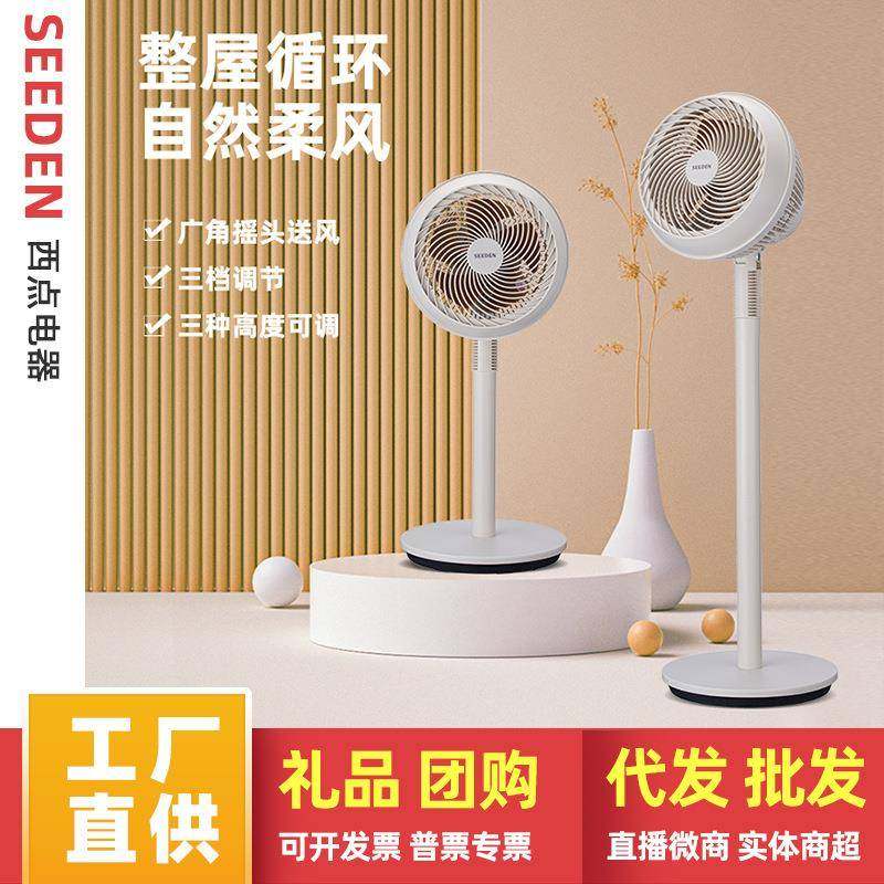 西点空气循环扇电风扇落地扇家用卧室可拆洗节能风扇摇头定时电扇