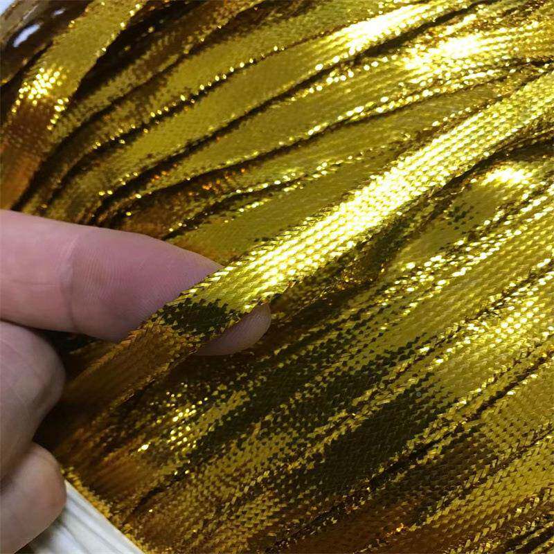 家厂现金色银8mm扁金丝线109色金丝带金葱带彩色织带辅料货无弹力