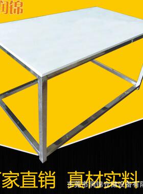 定制理石桌面工作KZZ台34不锈钢实验室工0作台不大钢操作台锈检测