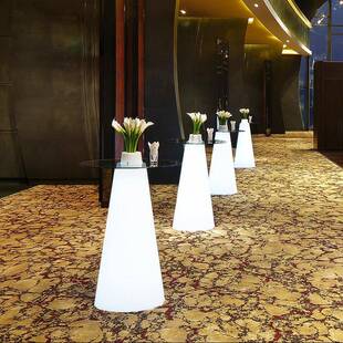 LED发光家具酒吧KTV派对夜场高鸡尾酒吧台户外奶茶店高脚桌椅