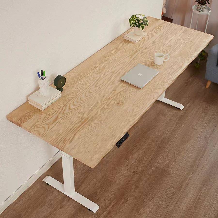 纯实木升降桌面儿童学习书桌面 成人多功能办公桌电脑桌面工作台