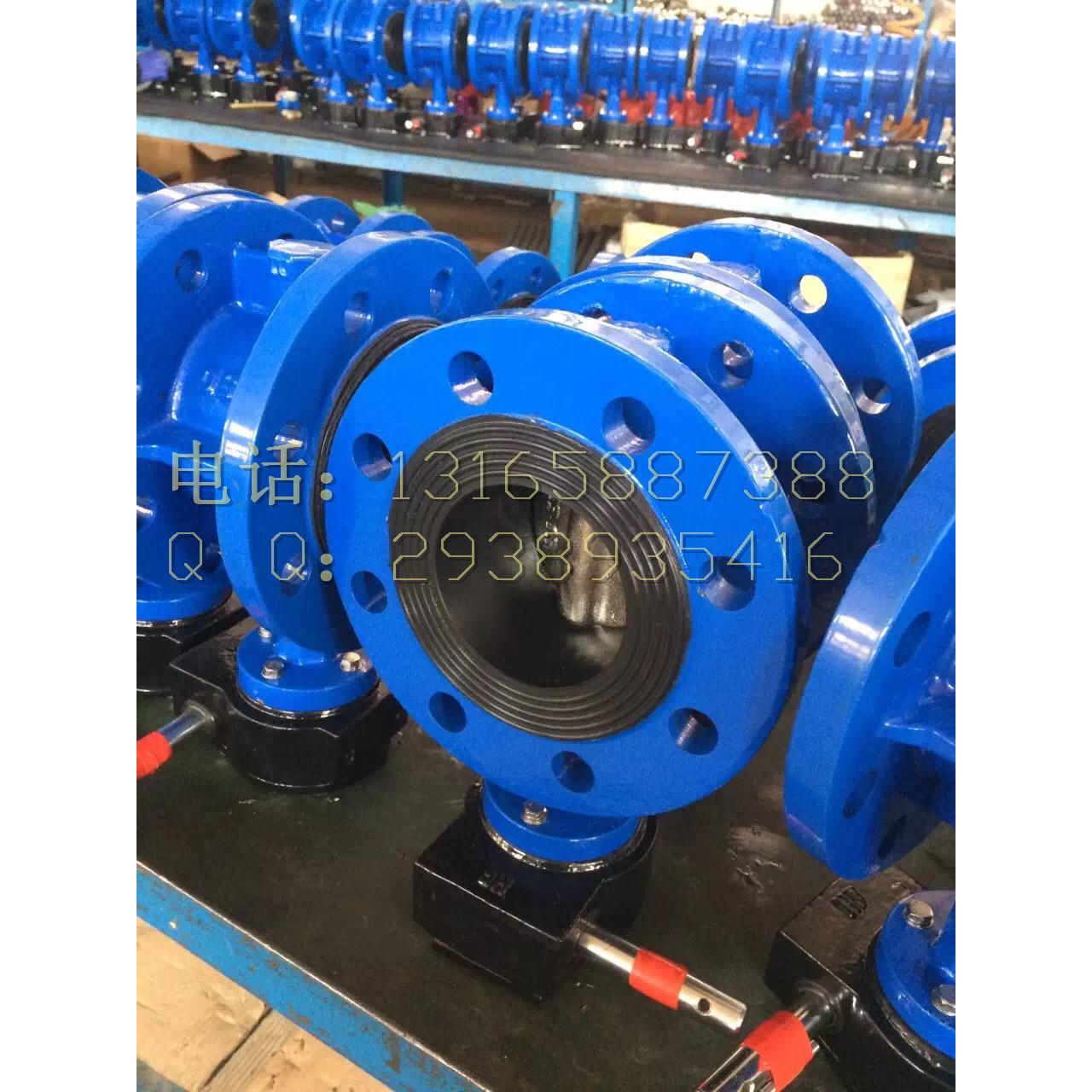 手动铸钢法兰对夹式软密封蝶阀D341X-10C DN50-1200各种口径