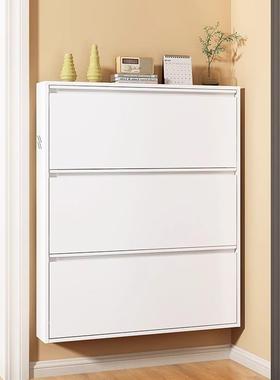 超薄钢制鞋柜门口楼道34708大容量皮柜收纳入户玄关家多功能铁用