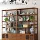博古实架木中式 茶展柜985置物架茶架子茶叶柜示柜茶具收架紫砂壶