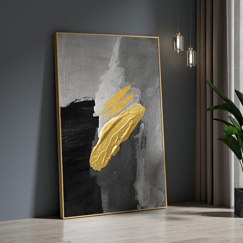 代轻奢公客厅玄现关装画北EM-1621欧抽象艺术背景墙司办公室壁饰