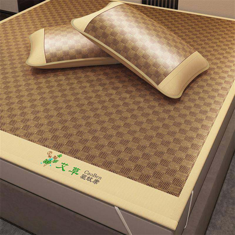 艾草冰丝席夏天藤席然纯滕竹席草席床垫季夏老式席凉VGB天子冬夏,床上用品,藤席,淘宝优惠券,粉丝福利购,淘宝优惠卷