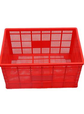 蓝色加厚号一米料筐长方形服LPK筐装塑厂分拣框大子周转筐胶框收