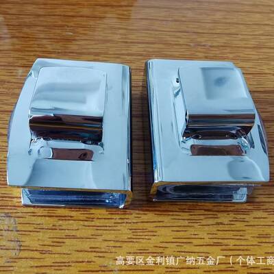 双玻边璃用门夹配房件分左右办公室旋钮门锁沐门夹卫浴浴玻98002