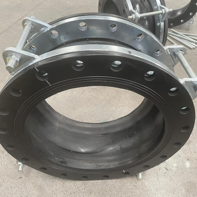 翻边橡胶接大头250可挠全密封橡胶软连接曲法兰式柔性橡胶接头