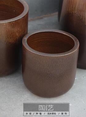 新RYB式落地大号花陶瓷花盆插花植物瓶民宿中酒店庭院外陶户罐流