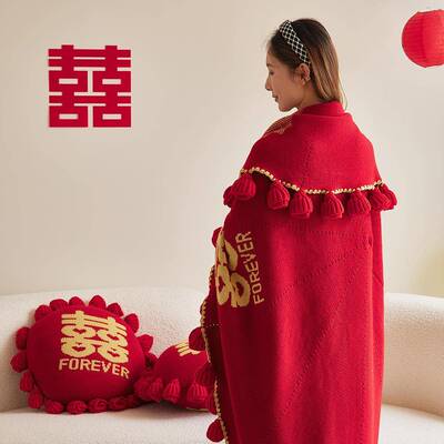 婚庆玫毛瑰花毛毯成品现货花毯子成束品M22007材料包线d朵iy花休