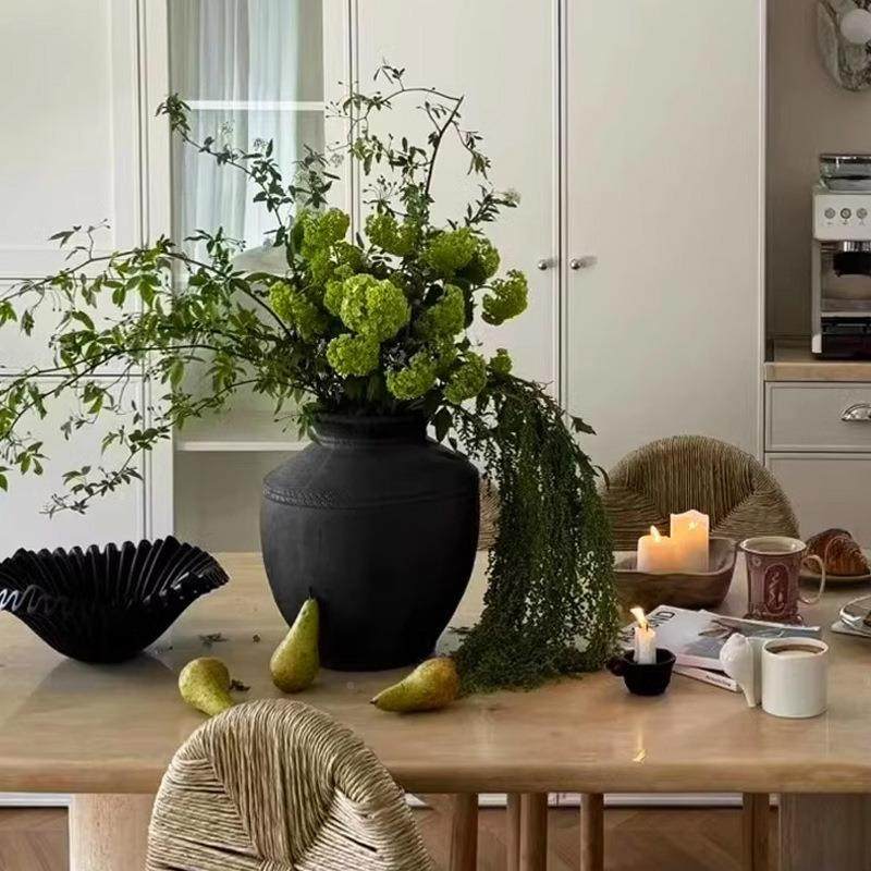 新中式陶罐古风中陶瓷花瓶居玄关家ali-8973民宿水培i花ns插花器,家居饰品,花瓶,淘宝优惠券,粉丝福利购,淘宝优惠卷