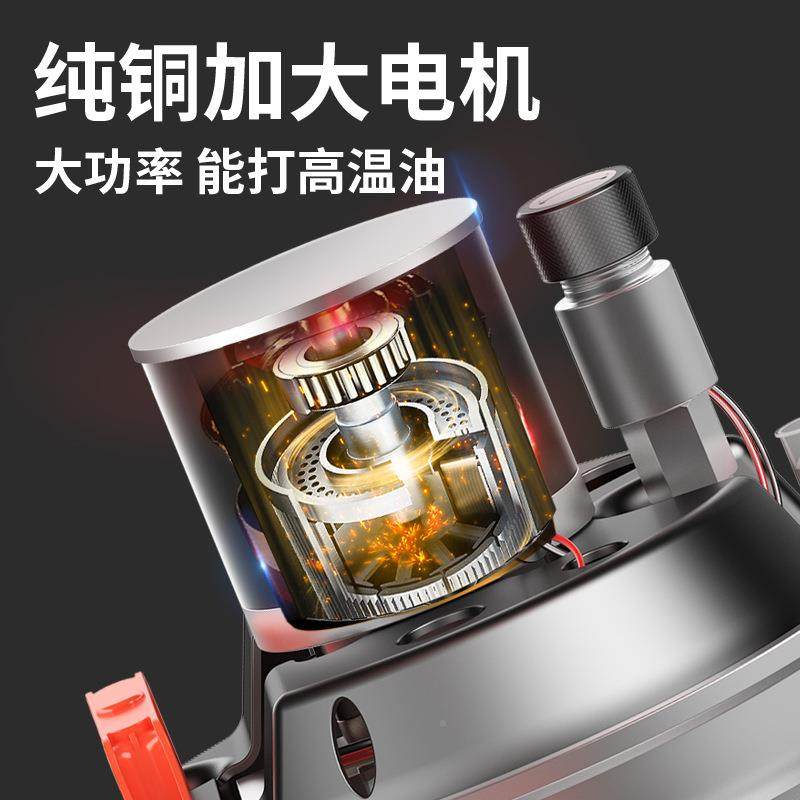 电动黄油机4全自动黄V油枪2高压注油机下沉式加2注机2FS-010V推车