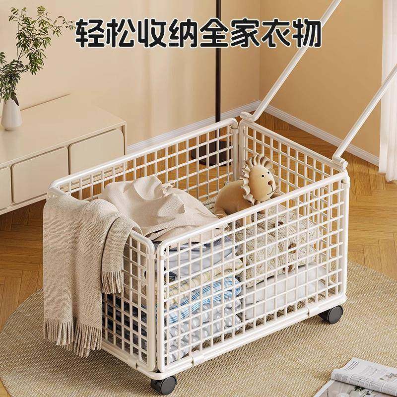 脏衣篓家脏衣服收纳筐大量带卧室脏衣口用篓脏衣容ISD筐浴室轮洗