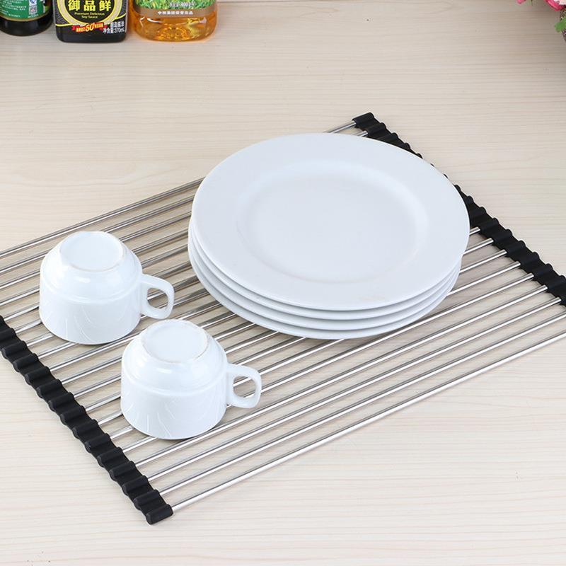 收不锈钢水蔬槽折叠沥水架水架果菜置物架碗碟纳清沥水架洗架厨房